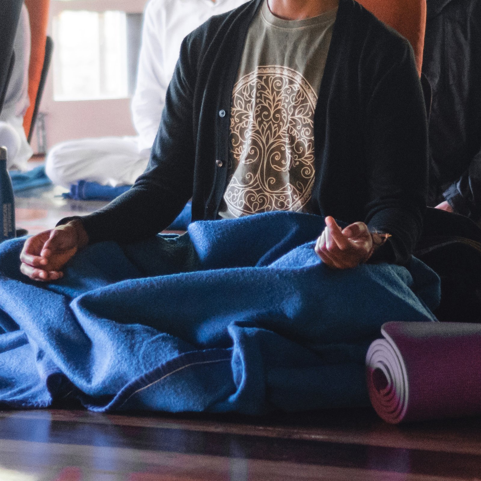 Pessoa em meditação